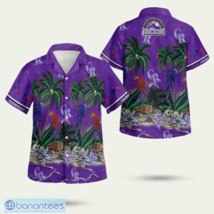 Colorado Rockies Tropical Sea And Parrots 3D Hawaiian Shirt Summer Style Gift Product Photo 1
