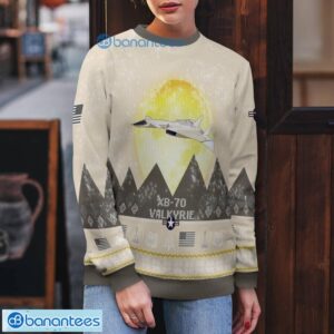 XB-70 Valkyrie XB70 All Printed Aircraft Moonlight Ugly Christmas Sweater Product Photo 5