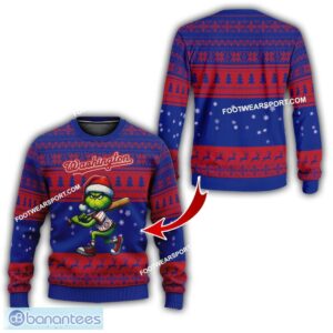 New Grinch MLB Washington Nationals Ugly Christmas Sweater Gift For Men And Women - New Grinch MLB Washington Nationals Ugly Christmas Sweater For Men And Women Photo 1