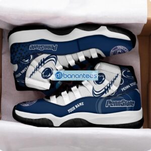 Penn State Nittany Lions Air Jordan 11 Sneakers Custom Name Special Shoes For Fans Product Photo 2