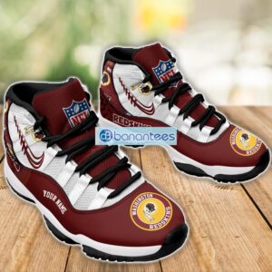 Washington Redskin Air Jordan 11 Sneakers Custom Name Special Shoes For Fans Product Photo 3