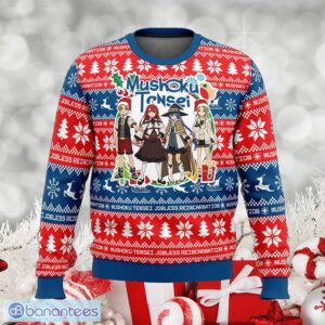 Christmas Joy Mushoku Tensei Jobless Reincarnation Stable Ugly Christmas Sweater Gift Holidays - Christmas Joy Mushoku Tensei Jobless Reincarnation Ugly Christmas Sweater Photo_1