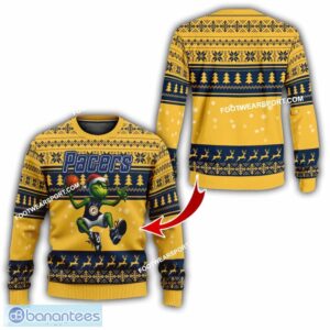 New Grinch NBA Indiana Pacers Ugly Christmas Sweater Gift Holidays - New Grinch NBA Indiana Pacers Ugly Christmas Sweater For Men And Women Photo 1