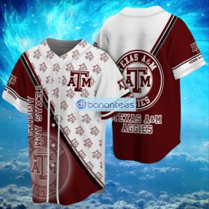 NCAA Texas A&M Aggies Logo Design Baseball Jersey Shirt Gifts For Fans Shirt Full Print Product Photo 1