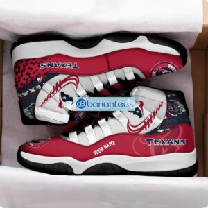 Houston Texans Air Jordan 11 Sneakers Custom Name Special Shoes For Fans Product Photo 2