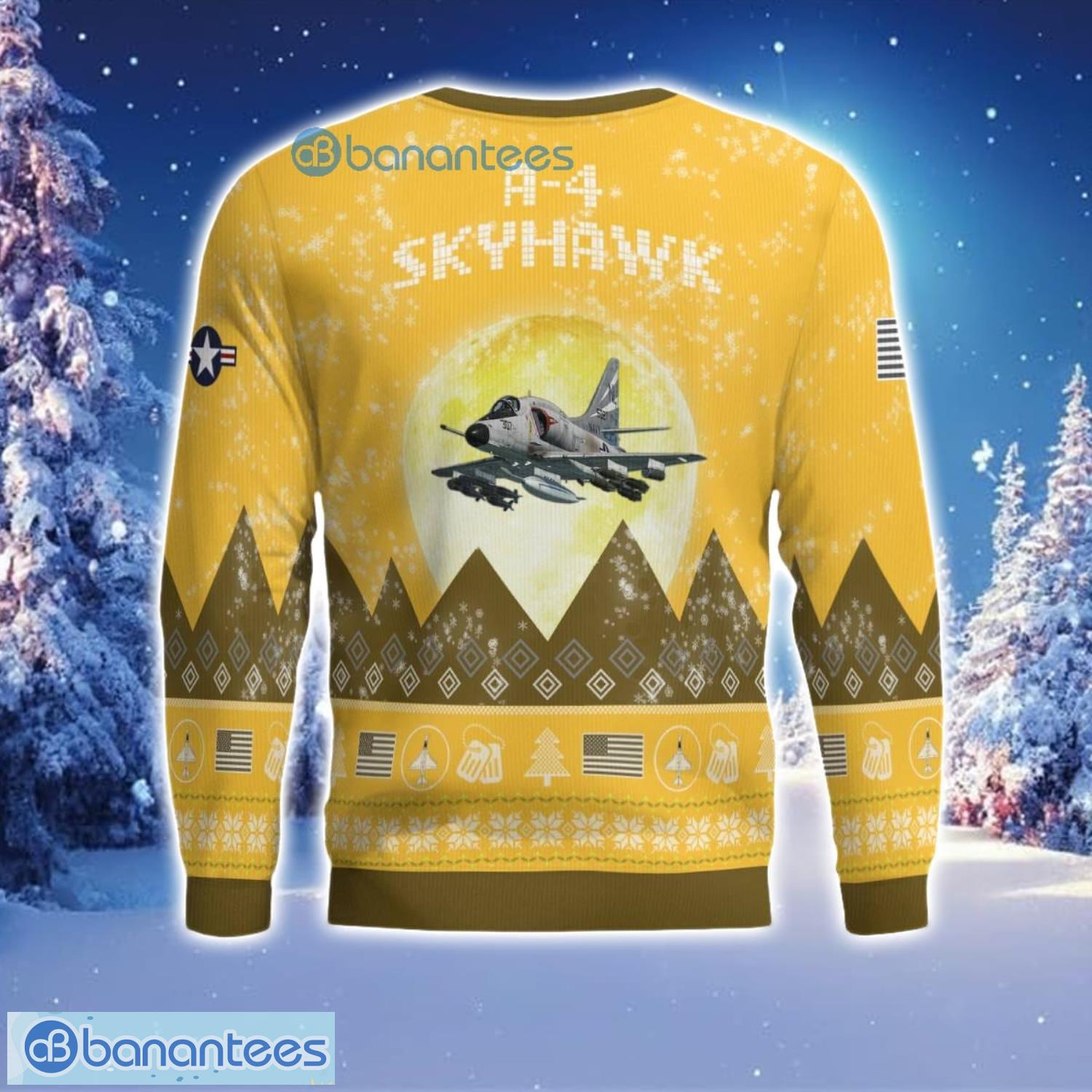 a 4 skyhawk a4 aircraft moonlight 3d print ugly christmas sweater christmas gift yellow color sweater 1 image A-4 Skyhawk A4 Aircraft Moonlight 3D Print Ugly Christmas Sweater Christmas Gift Yellow Color Sweater Product Photo 2
