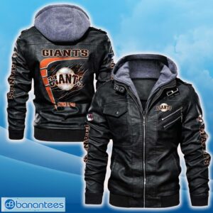 San Francisco Giants Leather Jacket Black And Brown Color For Men And Women Gift Fans All OVer Print Gift Fans - San Francisco Giants Leather Jacket_1