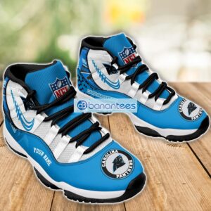 Carolina Panthers Air Jordan 11 Sneakers Custom Name Special Shoes For Fans Product Photo 3