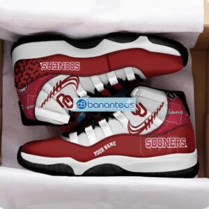 Oklahoma Sooners Air Jordan 11 Sneakers Custom Name Special Shoes For Fans Product Photo 2