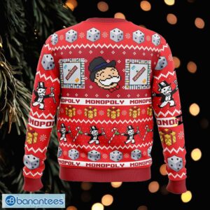 Christmas Monopoly Board Games Candlelight Knitted Christmas Sweater Gift For Adult - Christmas Monopoly Board Games Ugly Christmas Sweater Photo_2
