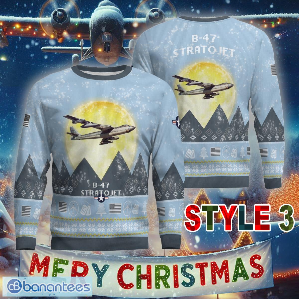 aircraft moonight b 47 stratojet b47 knitted christmas 3d sweater gift for adult 1 image Aircraft Moonight B-47 Stratojet B47 Knitted Christmas 3D Sweater Gift For Adult - B-47 Stratojet B47 Aircraft Moonlight Ugly Christmas Sweater_31