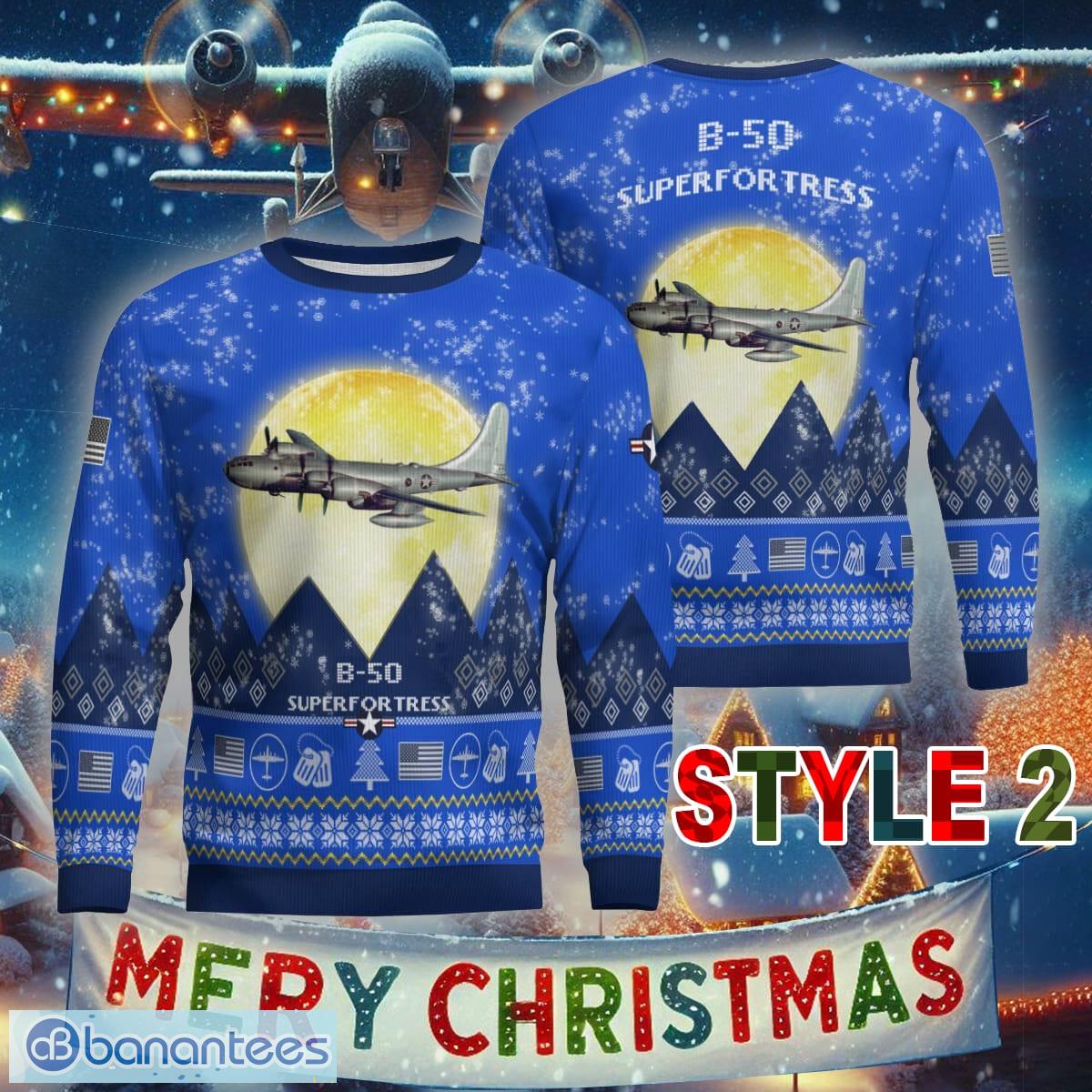 aircraft moonight b 50 superfortress b50 ugly christmas sweater gift for men and women image Aircraft Moonight B-50 Superfortress B50 Ugly Christmas Sweater Gift For Men And Women - B-50 Superfortress B50 Aircraft Moonlight Ugly Christmas Sweater_16