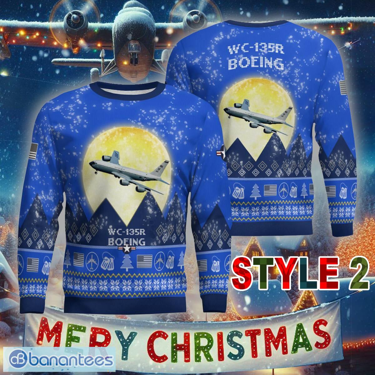aircraft moonight boeing wc 135r wc135r ugly christmas sweater gift for men and women image Aircraft Moonight Boeing WC-135R WC135R Ugly Christmas Sweater Gift For Men And Women - Boeing WC-135R WC135R Aircraft Moonlight Ugly Christmas Sweater_16