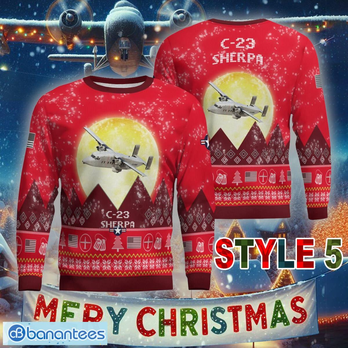 aircraft moonight c 23 sherpa c23 ugly xmas sweater aop gift holidays 3 image Aircraft Moonight C-23 Sherpa C23 Ugly Xmas Sweater AOP Gift Holidays - C-23 Sherpa C23 Aircraft Moonlight Ugly Christmas Sweater_46
