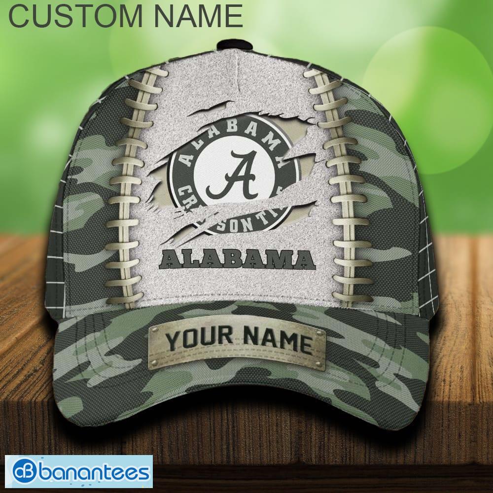alabama crimson tide 3d hat and cap beach design camo green for fans gift custom name image Alabama Crimson Tide 3D Hat And Cap Beach Design Camo Green For Fans Gift Custom Name - Alabama Crimson Tide 3D Hat And Cap Camo_1