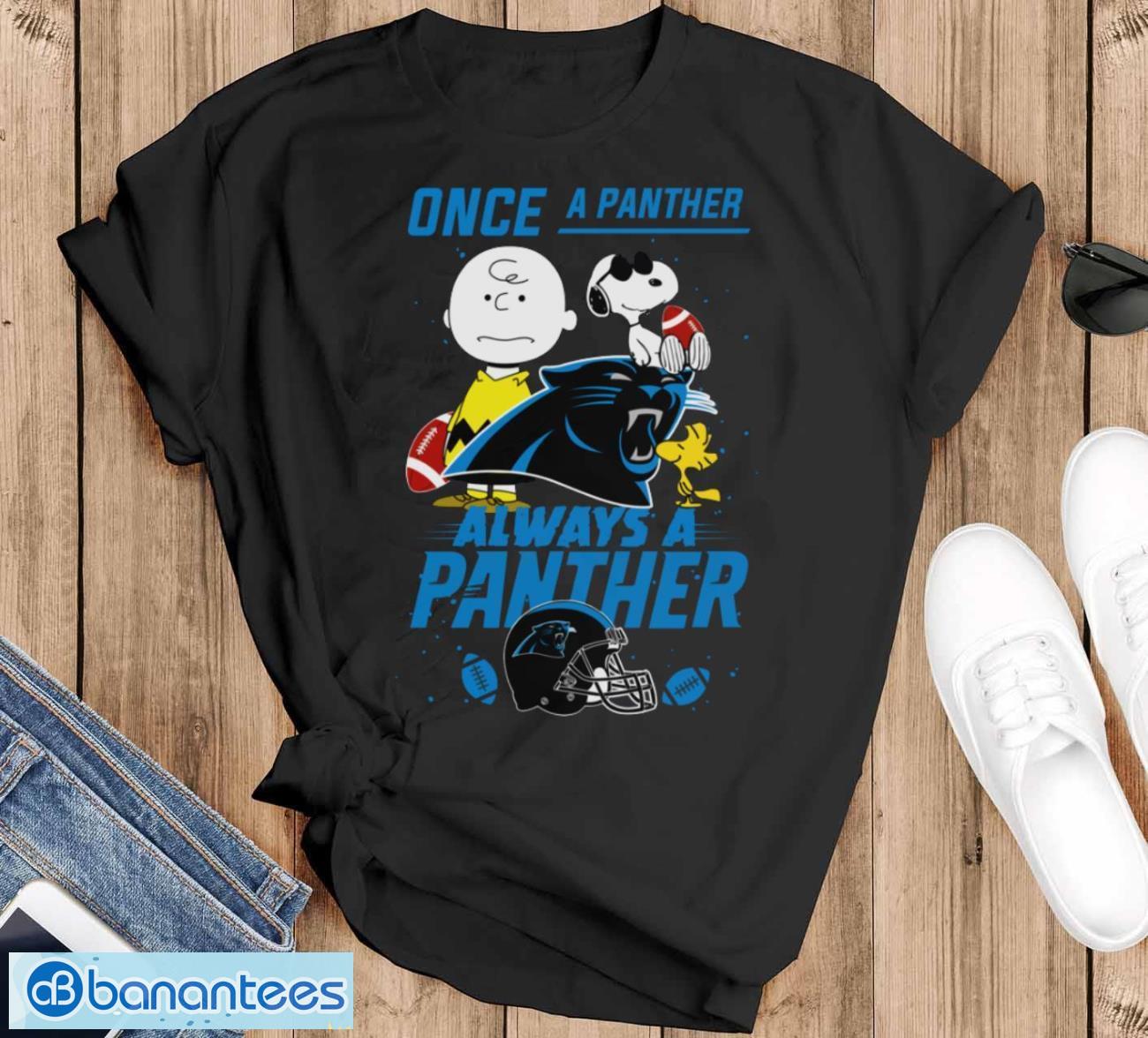always carolina panthers snoopy limited edition shirt image Always Carolina Panthers Snoopy Limited Edition Shirt - Black T-Shirt