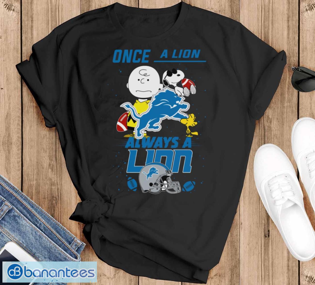 always detroit lions snoopy limited edition shirt image Always Detroit Lions Snoopy Limited Edition Shirt - Black T-Shirt