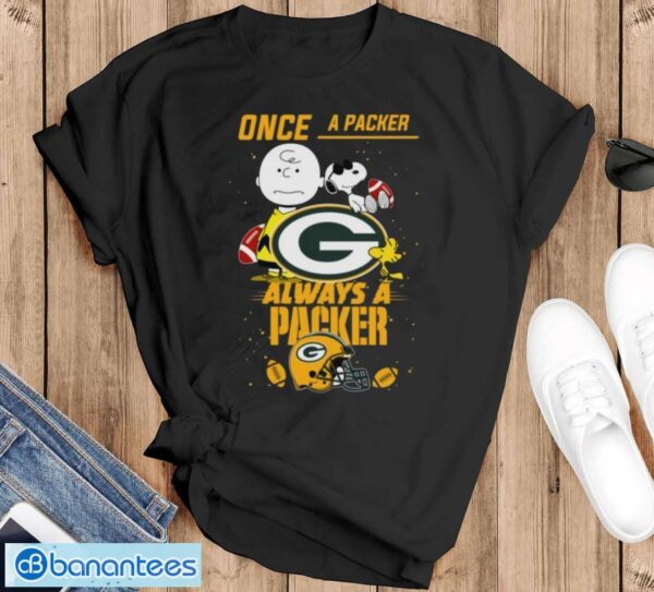 Always Green Bay Packers Snoopy Limited Edition Shirt - Black T-Shirt