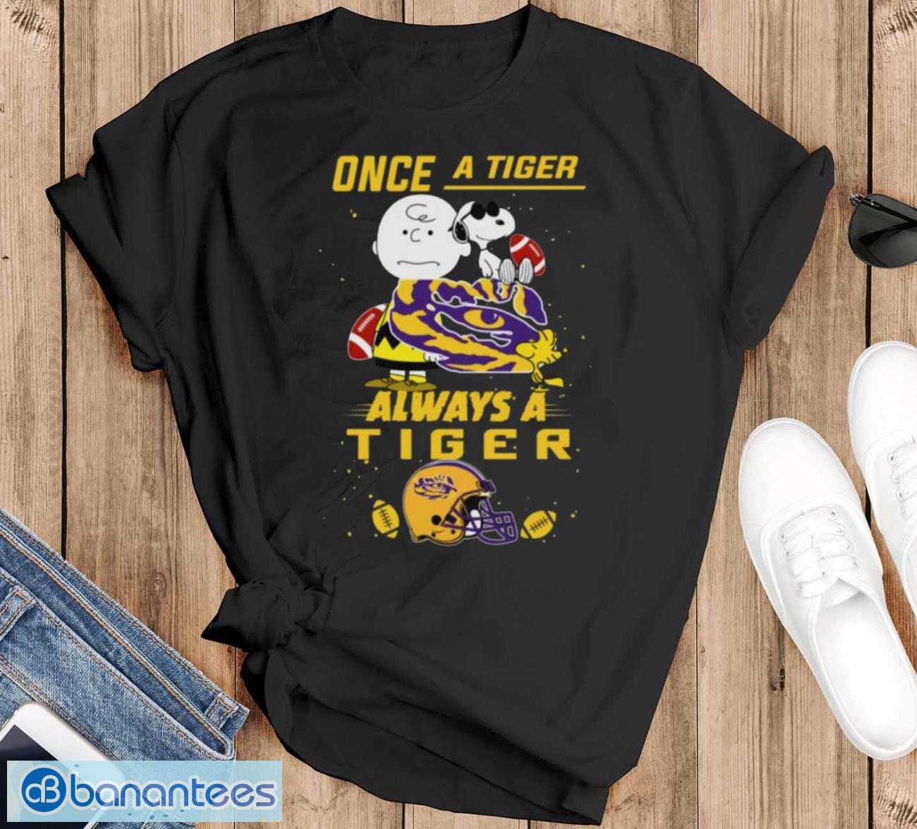 always lsu tigers snoopy limited edition shirt image Always LSU Tigers Snoopy Limited Edition Shirt - Black T-Shirt