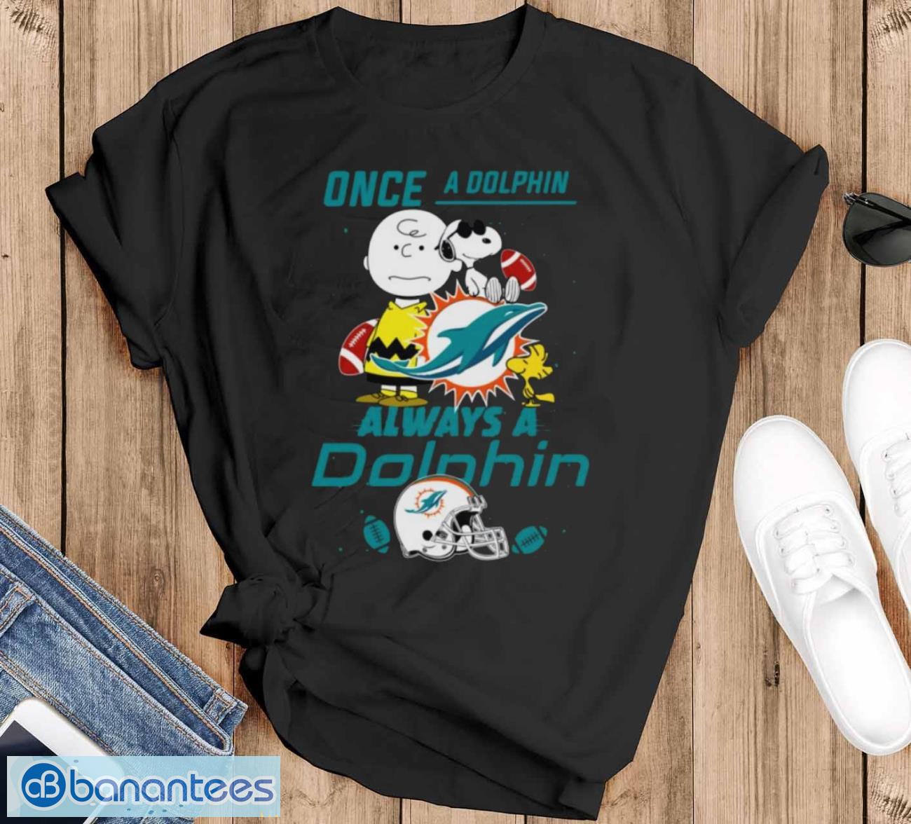 always miami dolphins snoopy limited edition shirt image Always Miami Dolphins Snoopy Limited Edition Shirt - Black T-Shirt