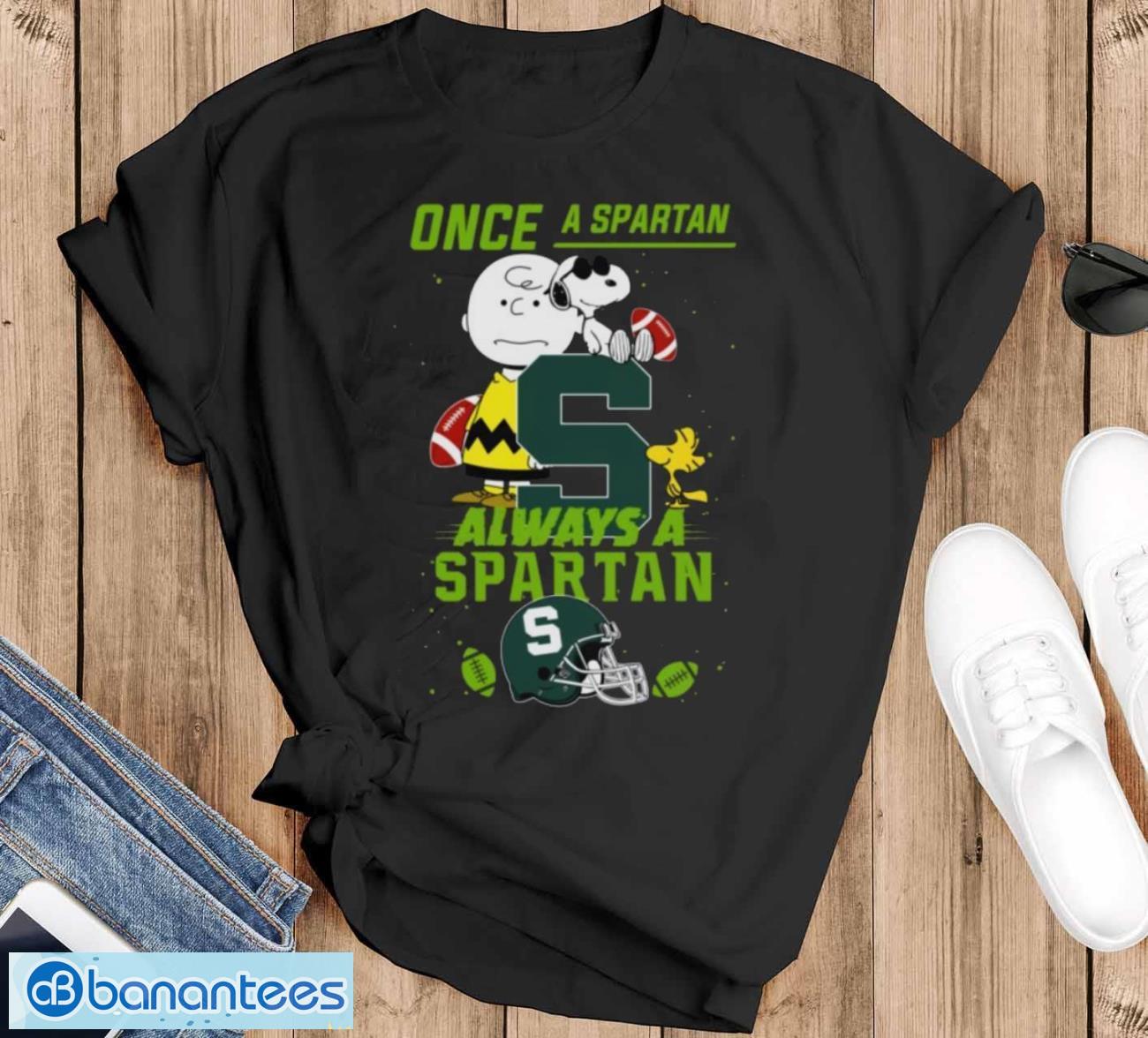 always michigan state spartans snoopy limited edition shirt image Always Michigan State Spartans Snoopy Limited Edition Shirt - Black T-Shirt