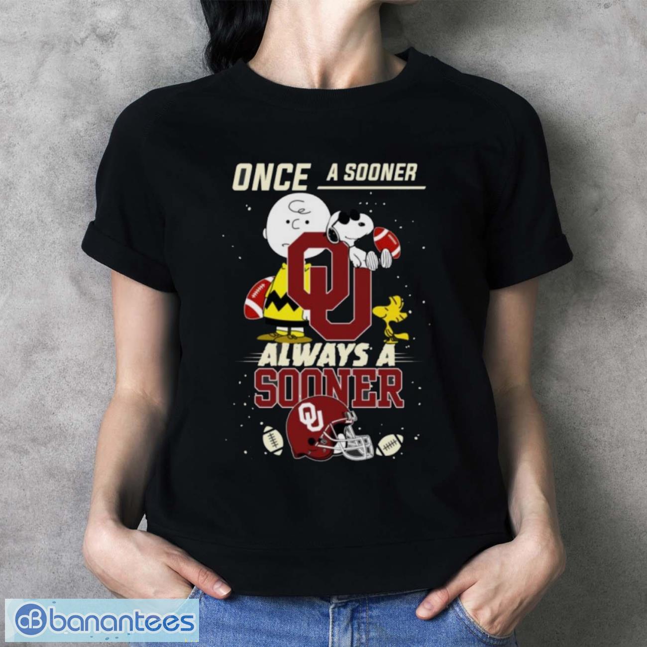 always oklahoma sooners snoopy limited edition shirt 3 image Always Oklahoma Sooners Snoopy Limited Edition Shirt - Ladies T-Shirt