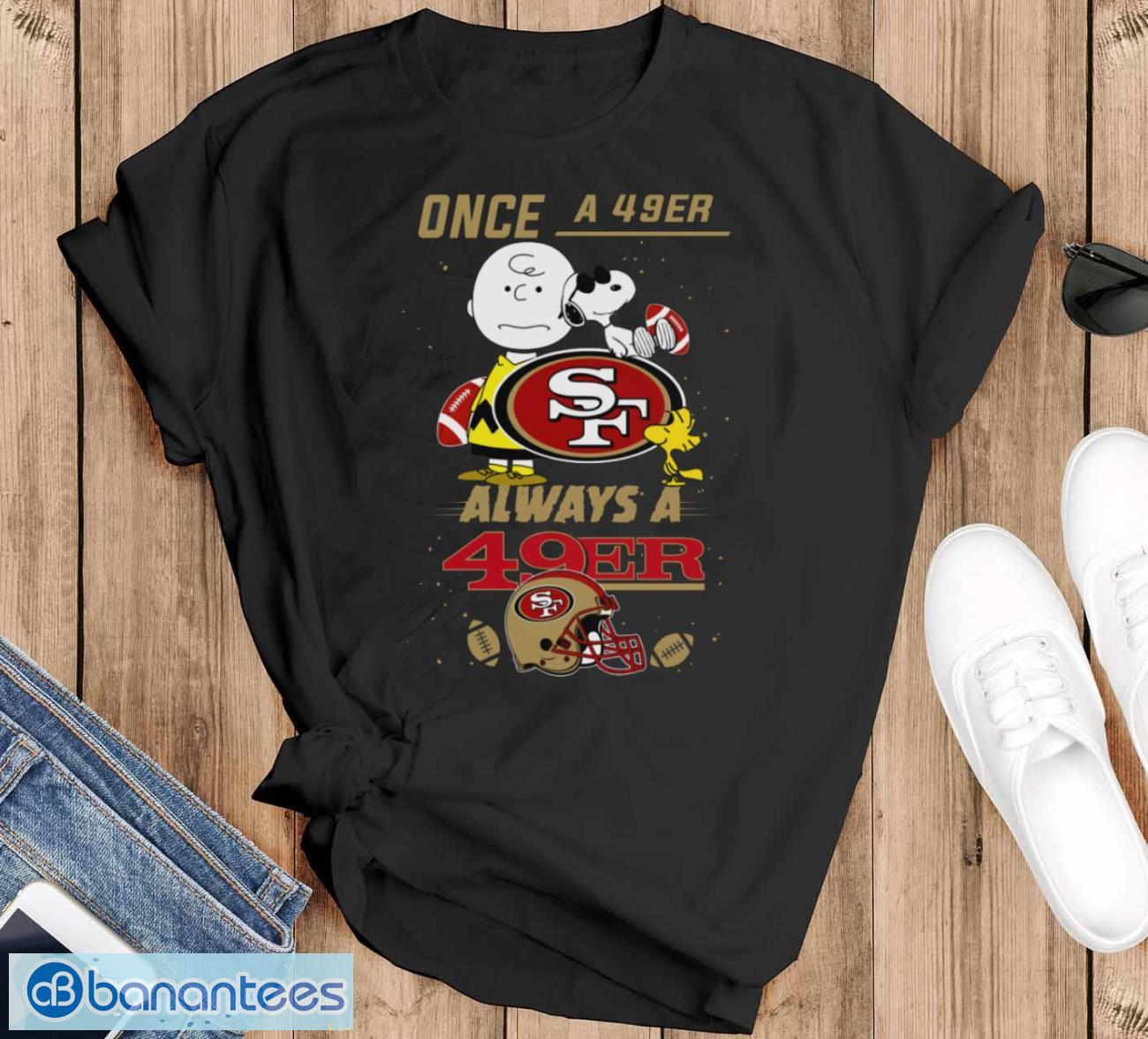 always san francisco 49ers snoopy limited edition shirt image Always San Francisco 49ers Snoopy Limited Edition Shirt - Black T-Shirt