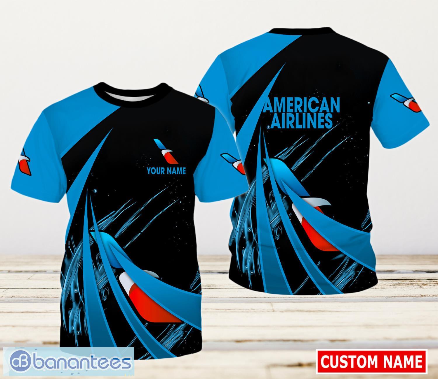 american airlines aop 3d t shirt for men and women custom name image AMERICAN AIRLINES AOP 3D T-shirt For Men And Women Custom Name Product Photo 1
