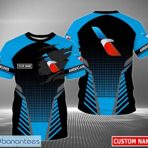 American Airlines Custom Name 3D T-Shirt Unisex For Men And Women Product Photo 1
