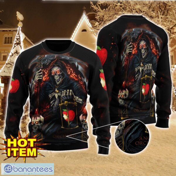 Angry Orchard Death Halloween All Over Print Sweater Halloween Gift For men And Women Product Photo 1