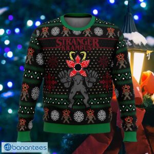 Demogorgon Stranger Krampus Stranger Things Jingle Ugly Christmas Sweater Gift For Adult - Demogorgon Stranger Krampus Stranger Things Ugly Christmas Sweater Photo_1