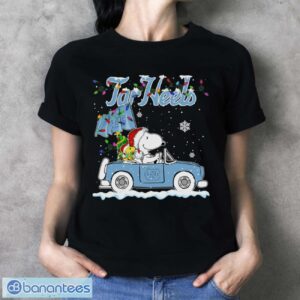 North Carolina Tar Heels Snoopy And Woodstock Driving Car Cute Snoopy Limited Edition Shirt - Ladies T-Shirt