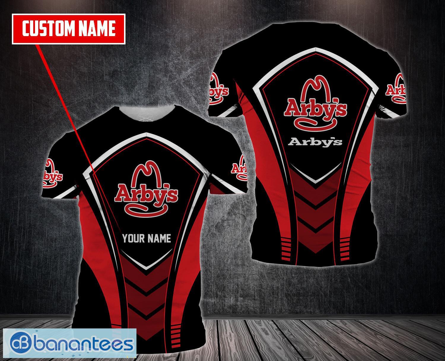 arbys aop 3d t shirt for men and women custom name image Arby's AOP 3D T shirt For Men And Women Custom Name Product Photo
