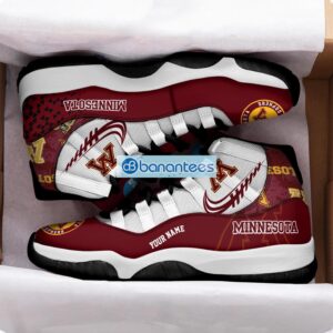 Minnesota Golden Gophers Air Jordan 11 Sneakers Custom Name Special Shoes For Fans Product Photo 2