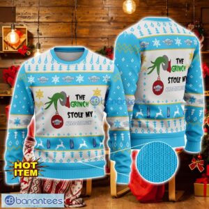 Grinch Stole Keystone Light AOP Ugly Christmas Sweater Christmas Gift Gift For Family Product Photo 1