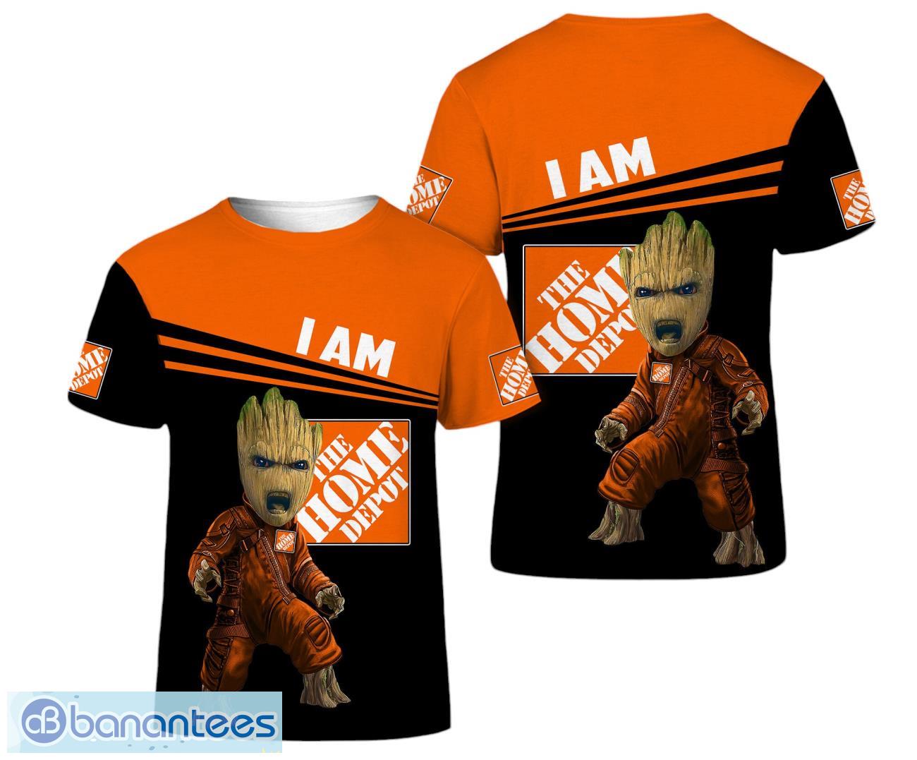 baby groot 3d all over printed home depot 3d t shirt unisex for men and women image Baby Groot 3D All Over Printed home depot 3D T-Shirt Unisex For Men And Women Product Photo 1