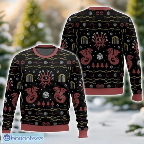 Beholder Dungeons & Dragons Ugly Christmas Sweater For Men And Women Christmas Holiday Gift - Beholder Dungeons & Dragons Ugly Sweater-3