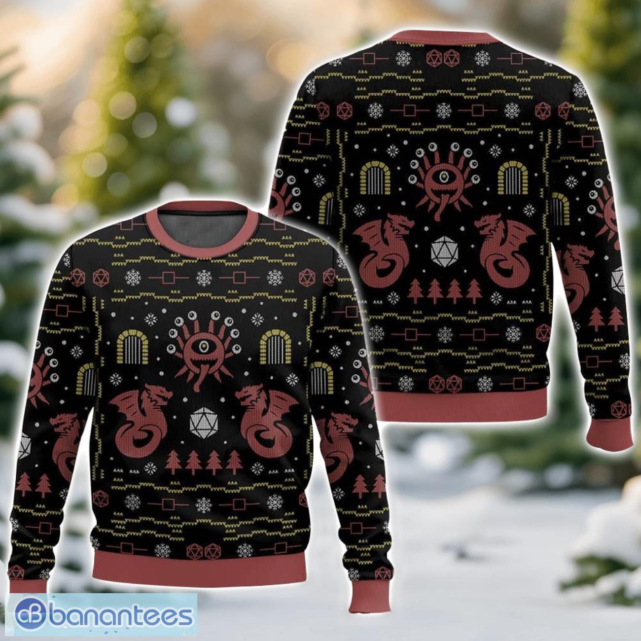 beholder dungeons amp dragons ugly christmas sweater for men and women christmas holiday gift image Beholder Dungeons & Dragons Ugly Christmas Sweater For Men And Women Christmas Holiday Gift - Beholder Dungeons & Dragons Ugly Sweater-3