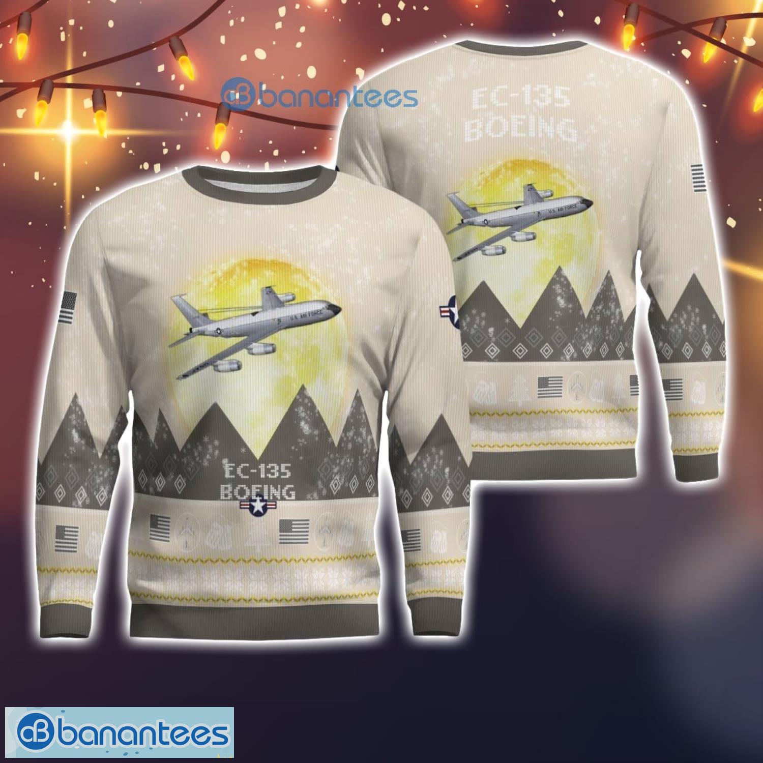 boeing ec 135 ec135 all printed aircraft moonlight ugly christmas sweater christmas gift image Boeing EC-135 EC135 All Printed Aircraft Moonlight Ugly Christmas Sweater Christmas Gift Product Photo 1