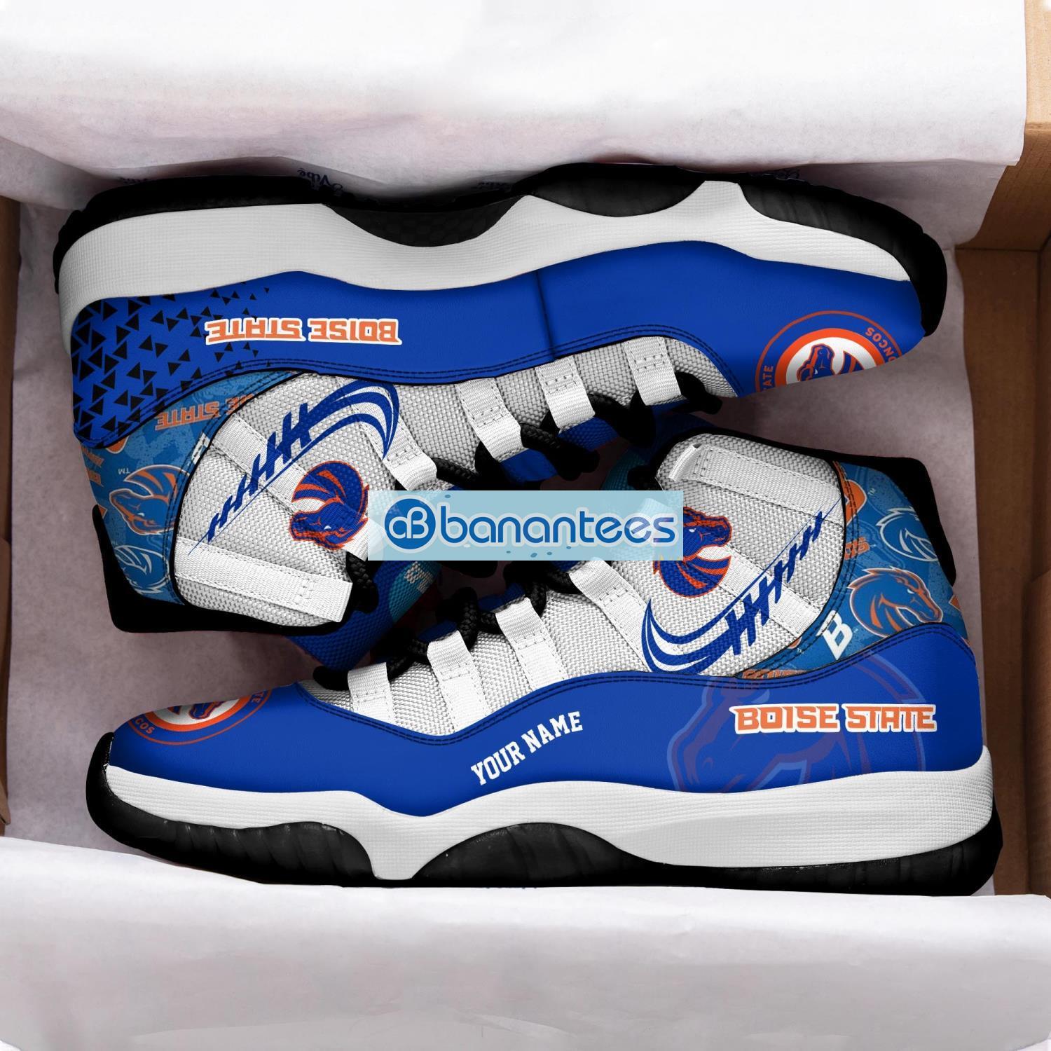 boise state broncos air jordan 11 sneakers custom name special shoes for fans 1 image Boise State Broncos Air Jordan 11 Sneakers Custom Name Special Shoes For Fans Product Photo 2