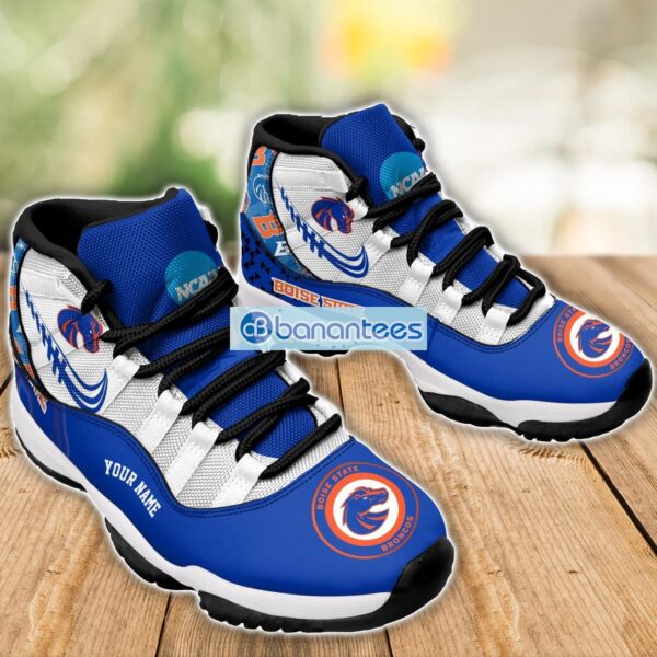 Boise State Broncos Air Jordan 11 Sneakers Custom Name Special Shoes For Fans Product Photo 3