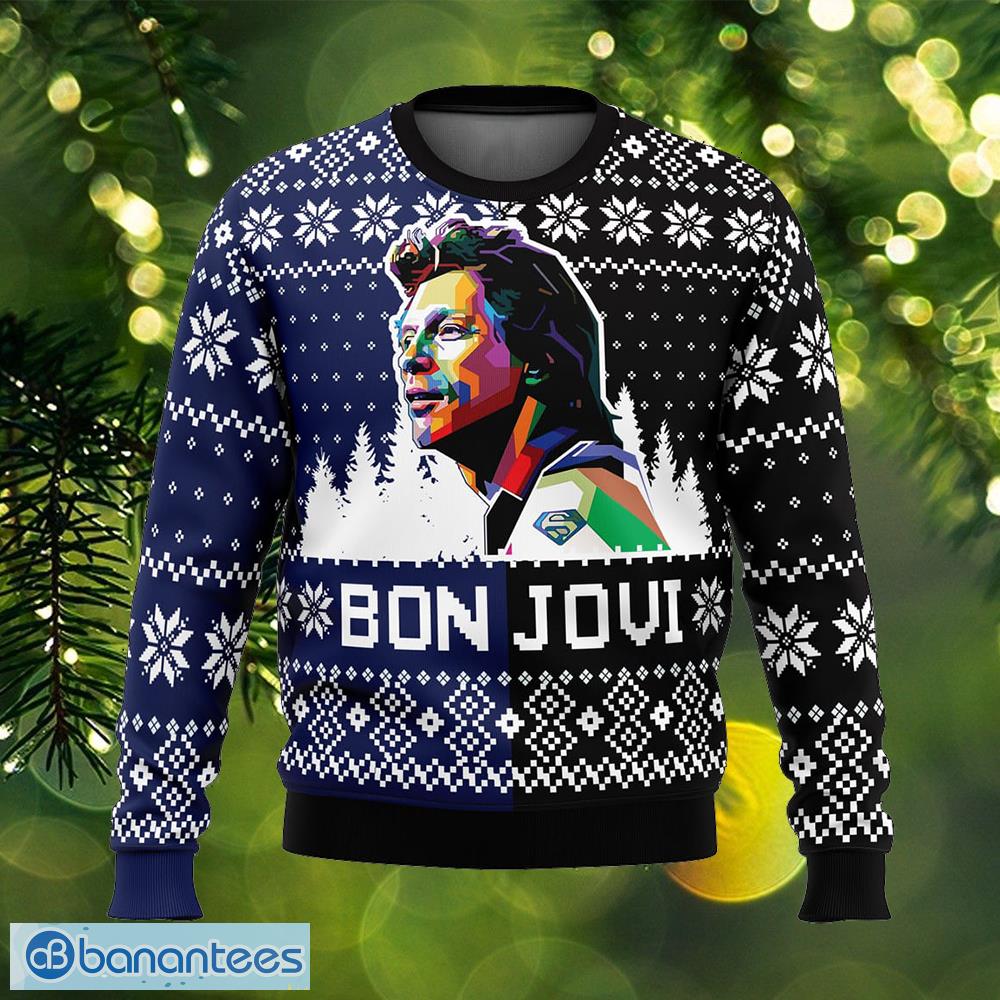 bon jovi stitch ugly xmas sweater gift for men and women image Bon Jovi Stitch Ugly Xmas Sweater Gift For Men And Women - Bon Jovi Ugly Christmas Sweater Photo_1
