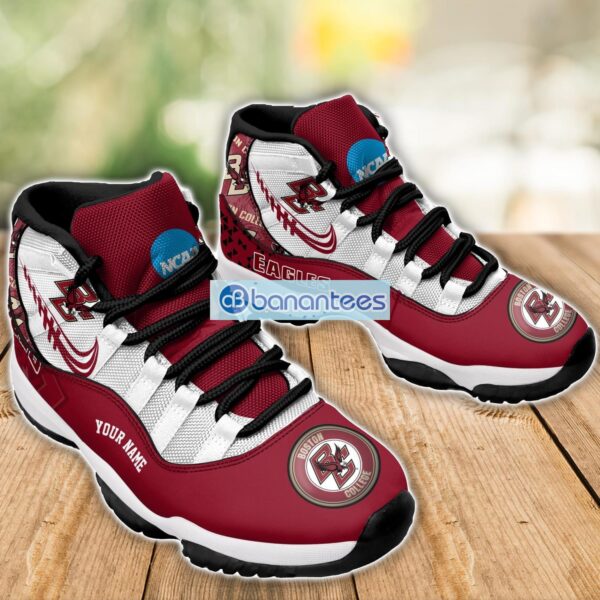 Boston College Eagles Air Jordan 11 Sneakers Custom Name Special Shoes For Fans Product Photo 3