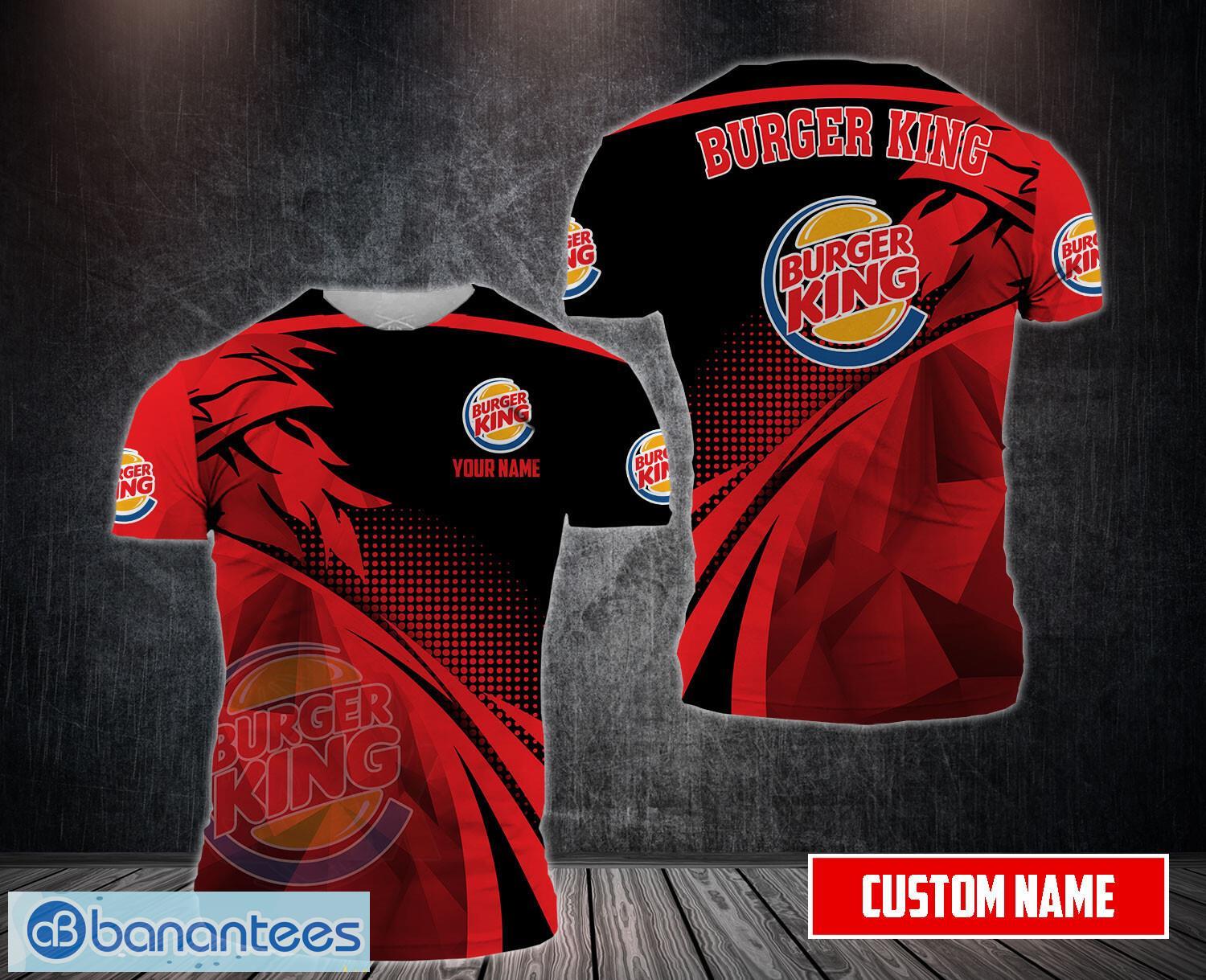 burger king 3d t shirt custom name all printed unisex t shirt image Burger King 3D T-Shirt Custom Name All Printed Unisex T-Shirt Product Photo 1