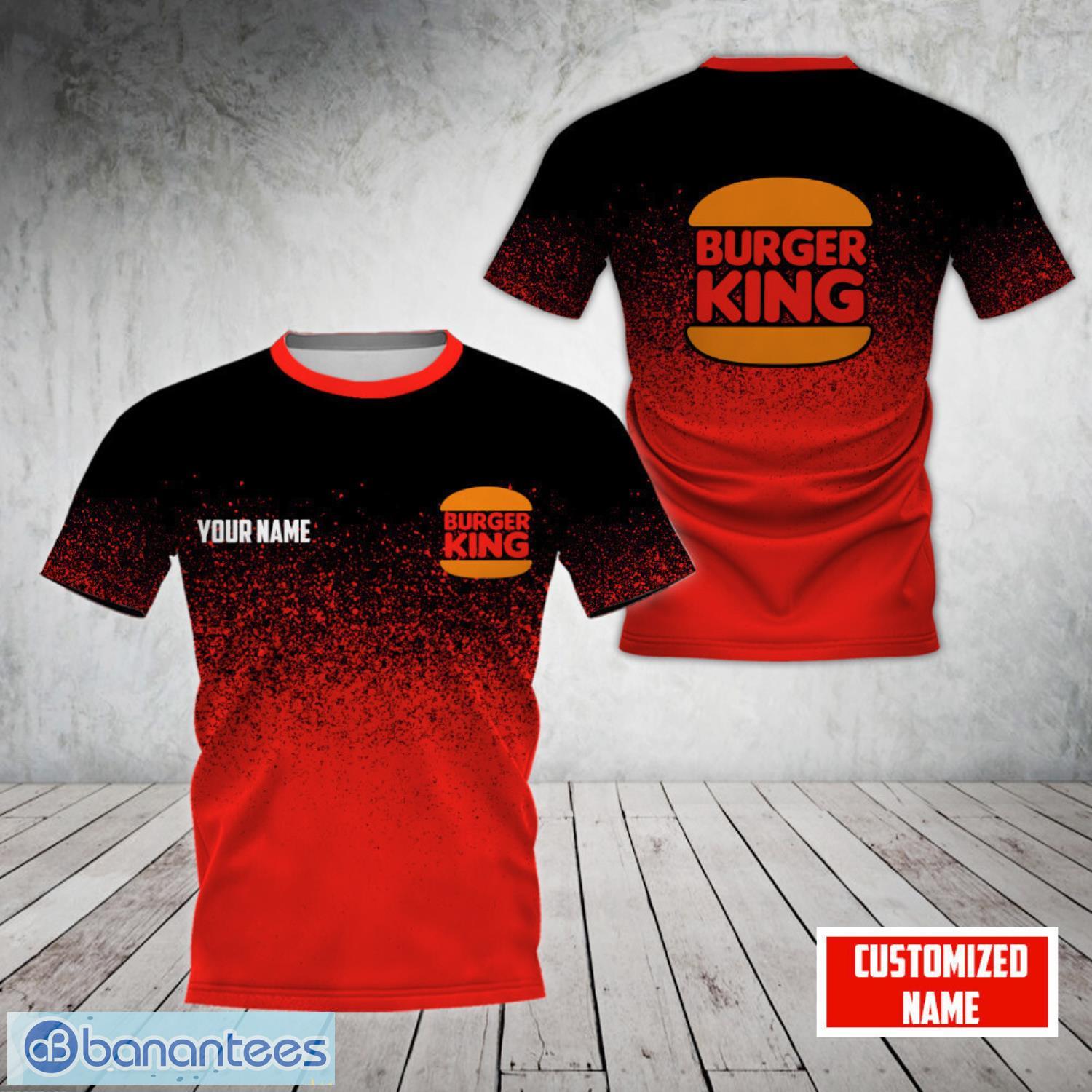burger king aop 3d t shirt for men and women custom name image Burger King AOP 3D T-shirt For Men And Women Custom Name Product Photo 1