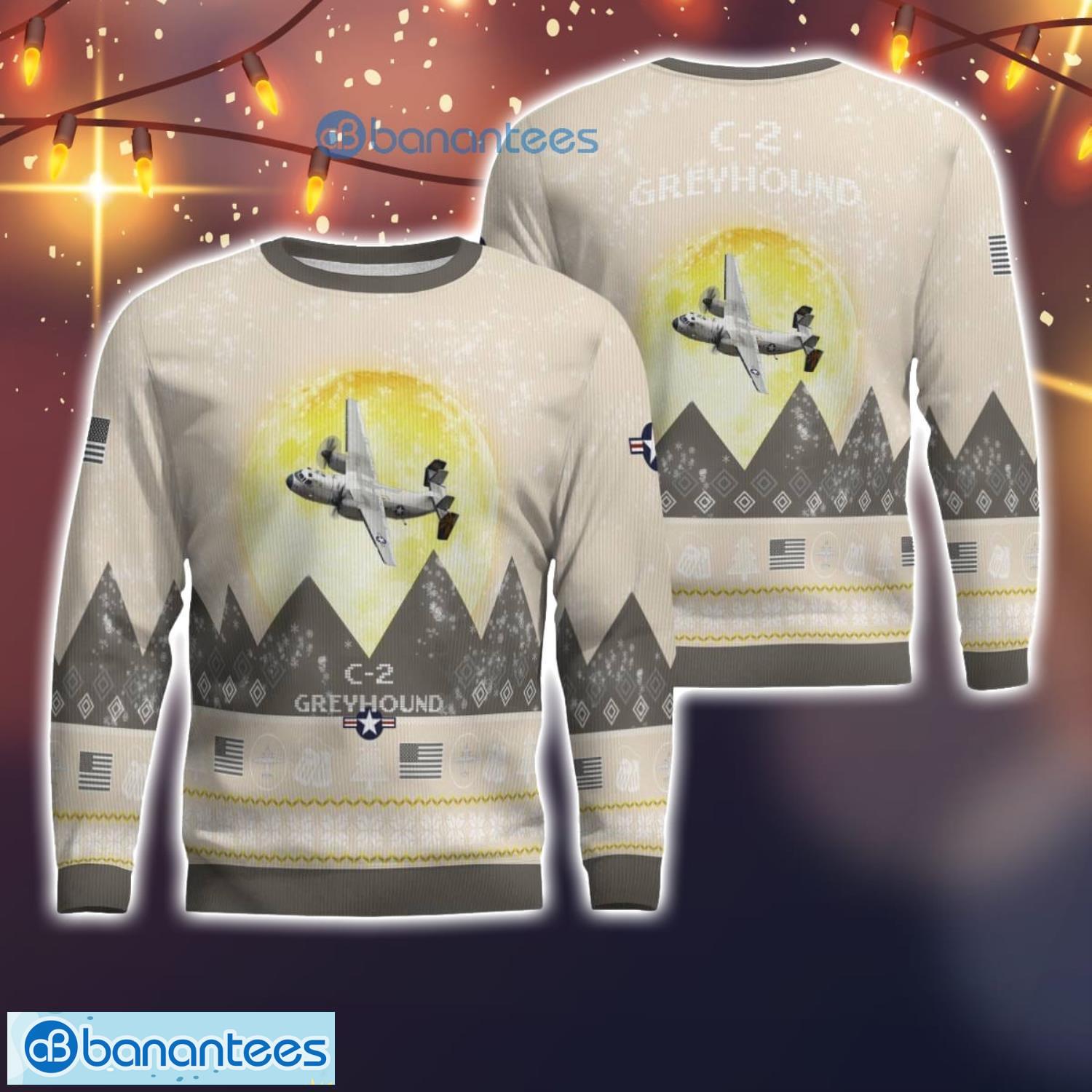 c 2 greyhound c2 all printed aircraft moonlight ugly christmas sweater christmas gift image C-2 Greyhound C2 All Printed Aircraft Moonlight Ugly Christmas Sweater Christmas Gift Product Photo 1