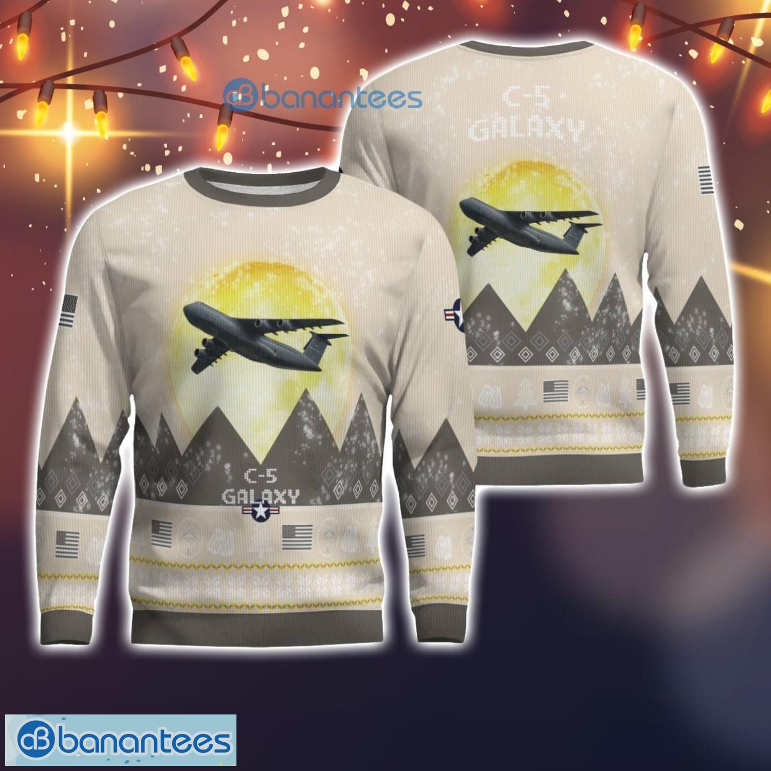 c 5 galaxy c5 all printed aircraft moonlight ugly christmas sweater christmas gift image C-5 Galaxy C5 All Printed Aircraft Moonlight Ugly Christmas Sweater Christmas Gift Product Photo 1