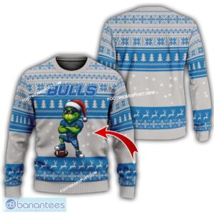 NCAA Buffalo Bulls New Grinch Ugly Christmas Sweater AOP Gift For Men And Women - NCAA Buffalo Bulls New Grinch Ugly Christmas Sweater Photo 1