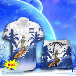 Hamm's Beer Skull Hawaiian Shirt & Short For Men Women Product Photo 2