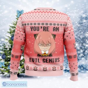 You’re An Evil Genius Spy X Family Celebrate Ugly Xmas Sweater Gift For Men And Women - You’re An Evil Genius Spy X Family Ugly Christmas Sweater Photo_2